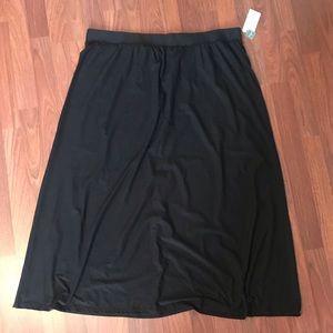 NWT 2x Black Maxi Skirt, Elastic Band, Stretchy
